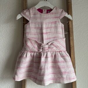 Janie & Jack Bow Front Tweed Dress sz: 2T